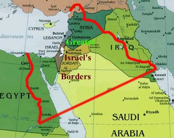 Greater Israel map